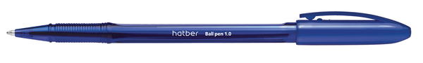 Ручка шариковая 1,0 мм Hatber Bit navy с колпачком и клипом чернила на масл.основе 