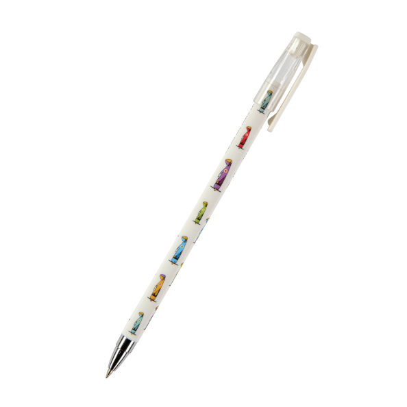 Ручка шариковая 0,5 мм "HappyWrite. Самолетики" СИНЯЯ 