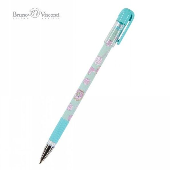 Ручка шариковая 0,5 мм "MagicWrite. Сладкое настроение. Леденцы" СИНЯЯ 