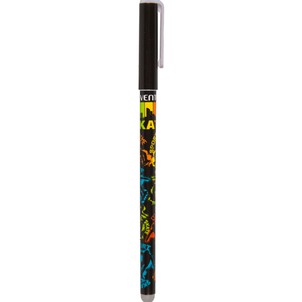 Ручка гелевая 0,5 мм стираемая "deVENTE. Skate" 2 дизайна корпуса ассорти, с ластиком, синяя
